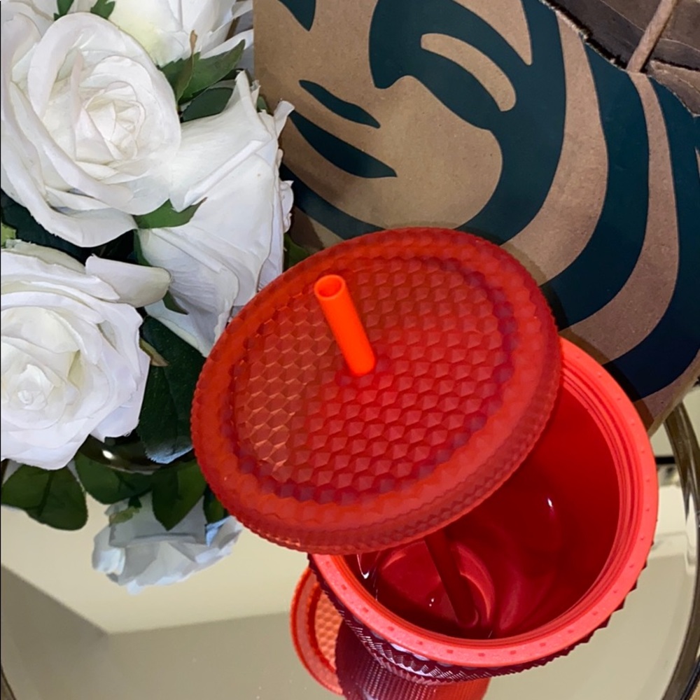 Matte Red Soft-Touch Bling Cold Cup (LAST ONE!) - Picture 4 of 5